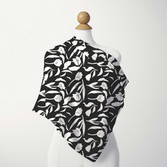Black and White Floral